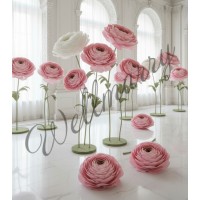 Ростовой цветок из бумаги "Ранункулюс розовый" Ростовой цветок из бумаги "Ранункулюс розовый"